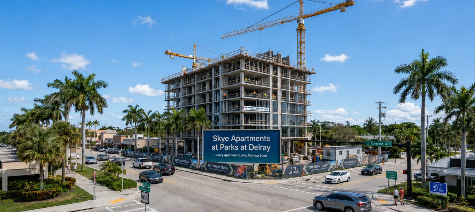 Skye Apartments Tops Out at Parks at Delray: 327 Units